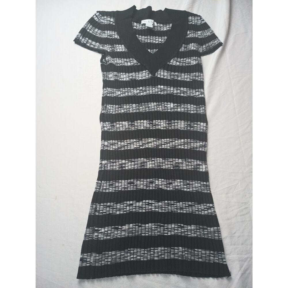 Love by Design Sweater Women Y2K Tunic Large Stripped Ribbed